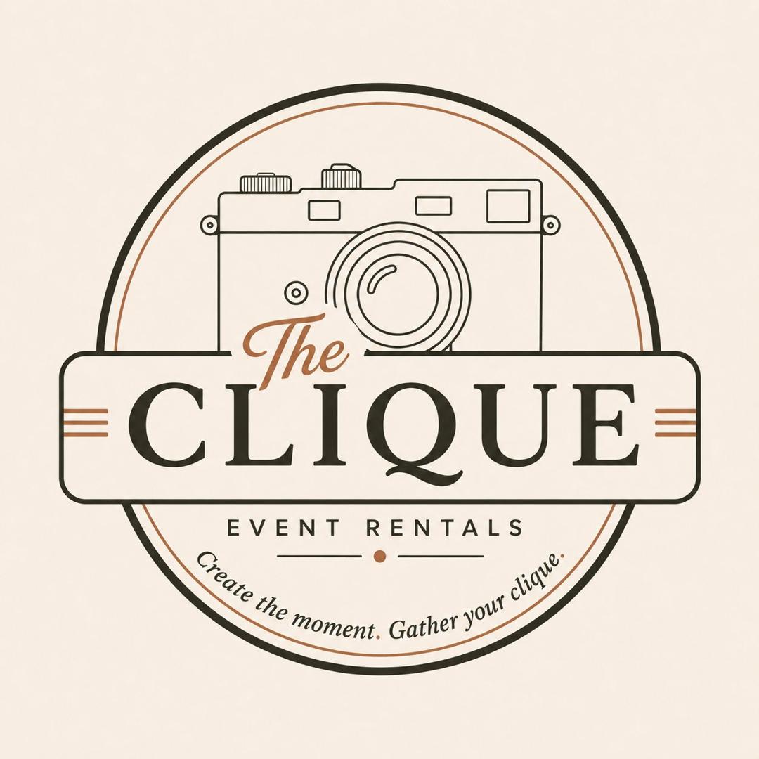 The Clique Event Rentals — Create the Moment. Gather your clique.